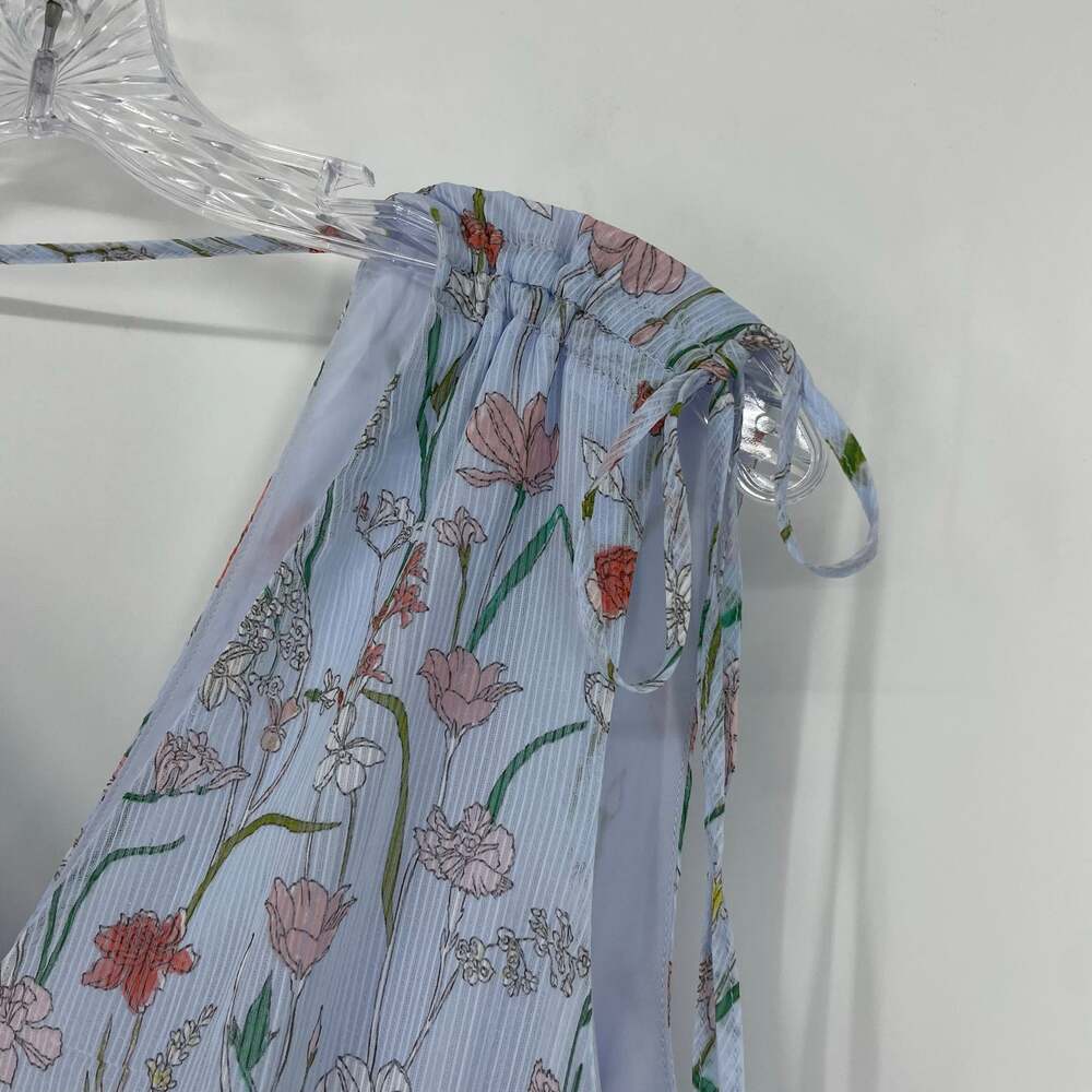 Banana Republic Sleeveless V-Neck Floral Hi-Lo Dress Size 12 - Picture 5 of 10